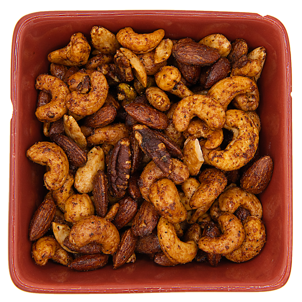 mixed bbq smoked nuts