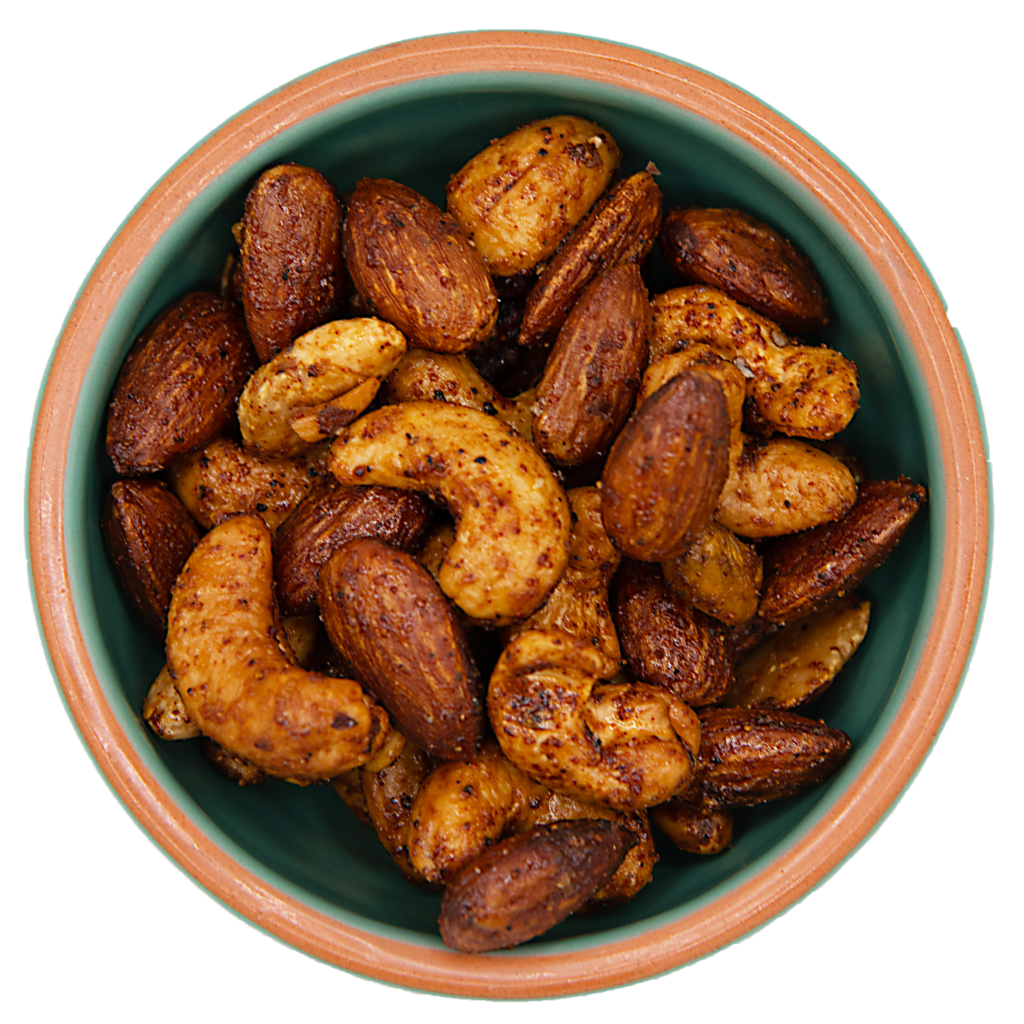 mixed bbq smoked nuts