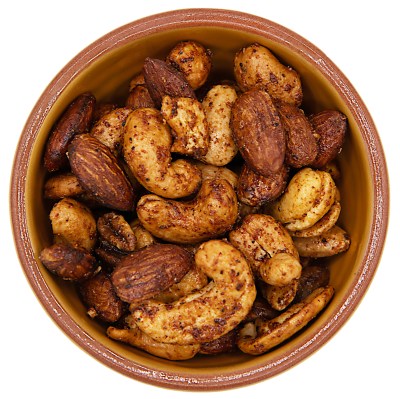 mixed bbq smoked nuts